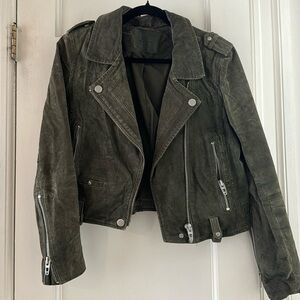 Suede Moto Jacket BLANK NYC